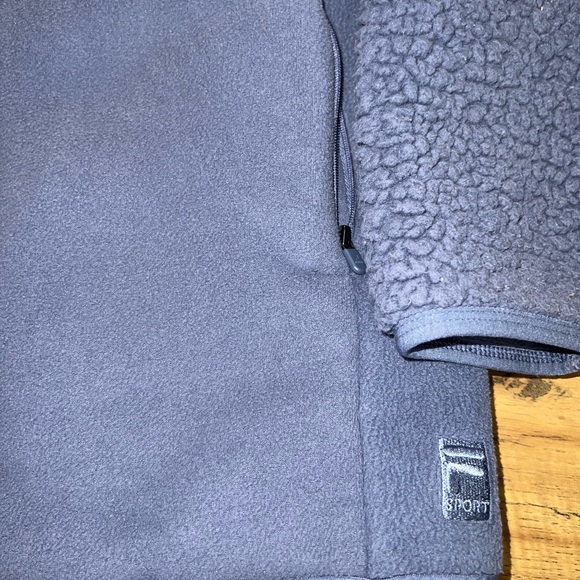 blue sherpa jacket - Picture 2 of 5
